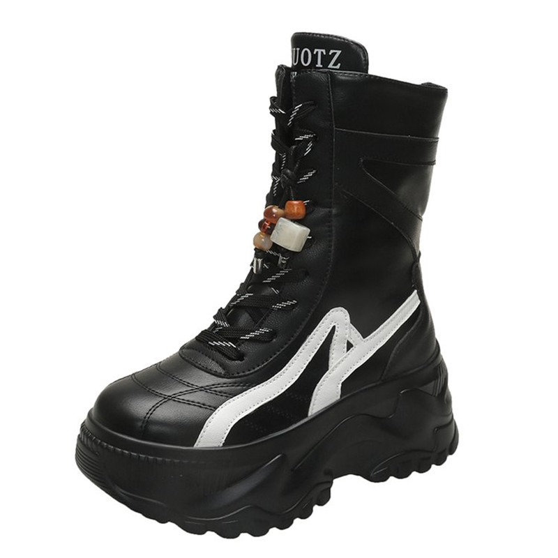 Neue Frauen 8 CM Chunky Mid-Ka – Motorcycle Chain Bewertung und Preis