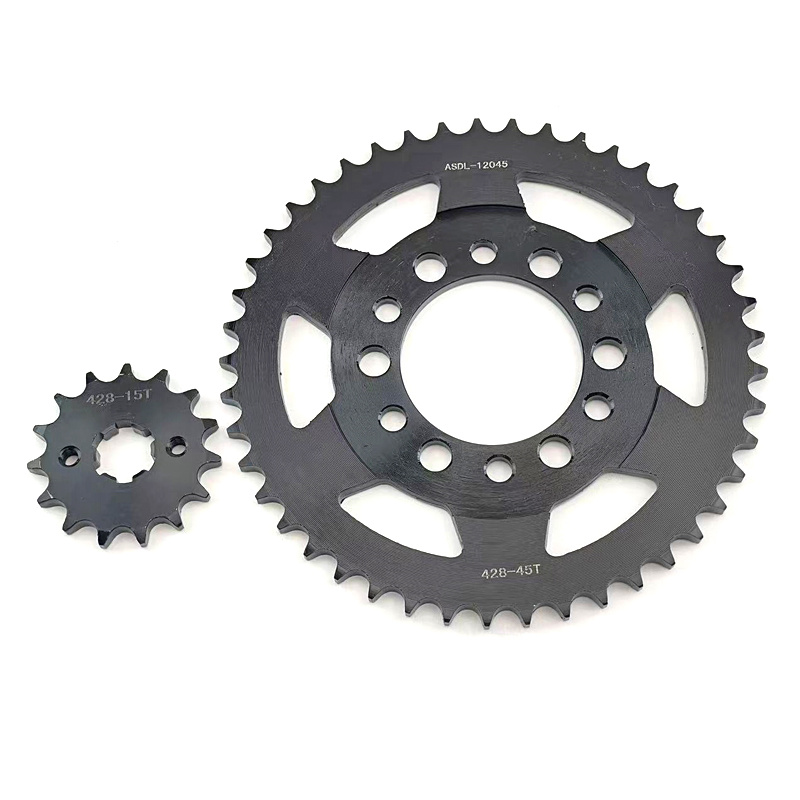 Motorrad-Kettenräder vorne und – 428 Chain Bewertung und Preis
