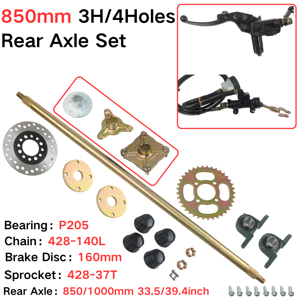 850-mm-Hinterachsen-Komplettse – Sprocket Chain Bewertung und Preis