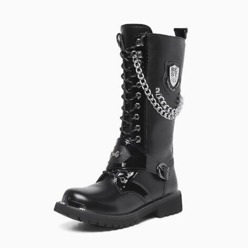 Herren Mode Motorradstiefel Ha – Steel Chain Bewertung und Preis