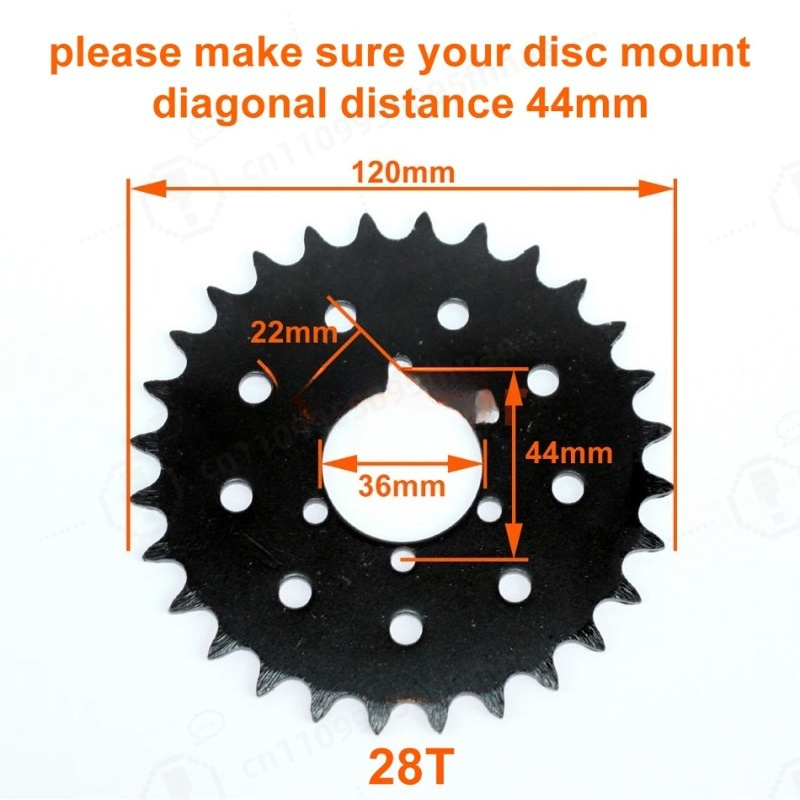DIY 250W 350W Günstige Lösung  – Sprocket Chain Bewertung und Preis